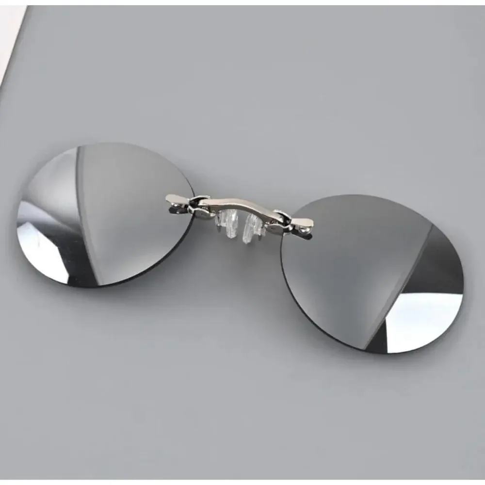 Accessories | Clip On Nose Glasses Round Rimless Matrix Morpheus ...